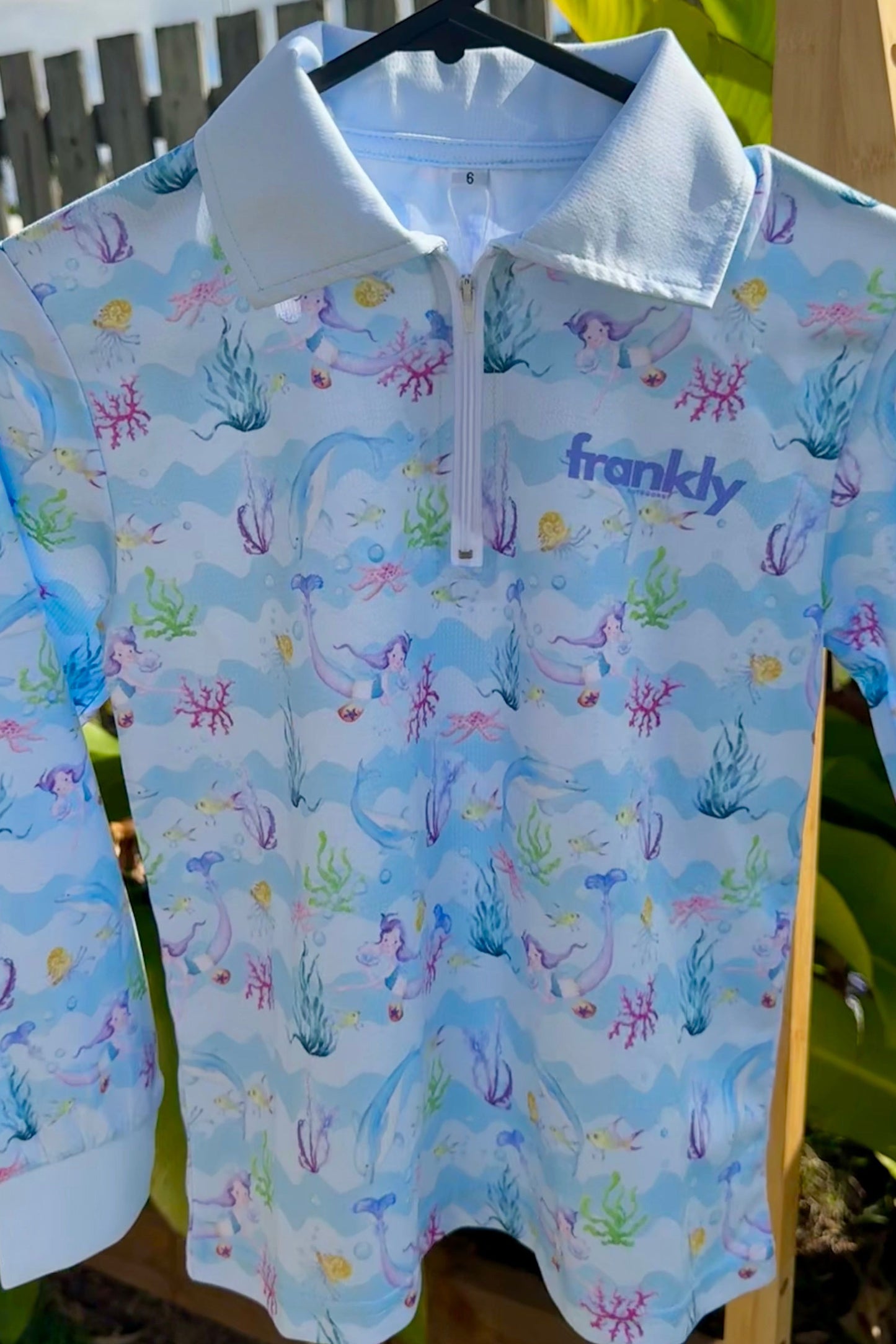 Kids UPF50+ Sunshirt Mermaid