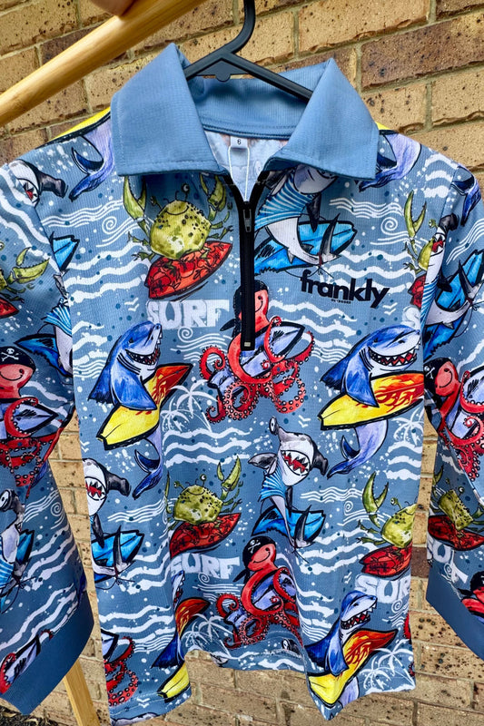 Kids UPF50+ Sunshirt Surf’s Up