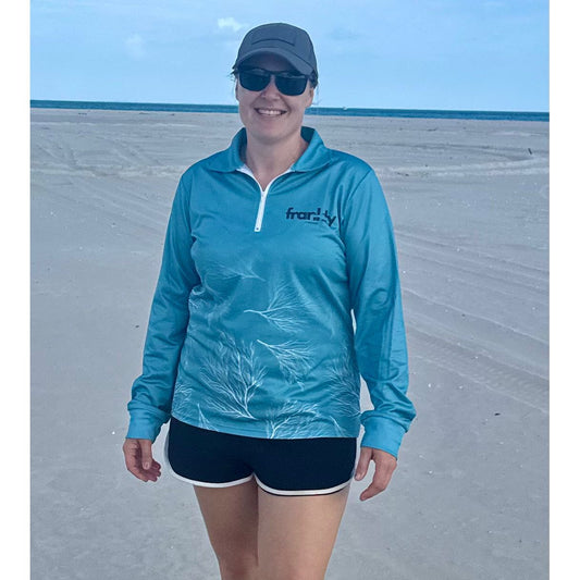Women’s Manatee Coral Sunshirt Shirt – Lightweight & UPF 50+